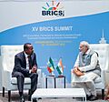 Abiy with Modi for BRICS Summit