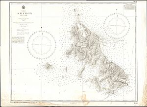 Admiralty Chart No 2048 Skyros, Published 1851