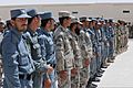 Afghan Local Police (ALP), Afghan National Police and Afghan Border Police officers stand in formation during an ALP graduation ceremony at the regional ALP training center in the Lashkar Gah district, Helmand 130606-A-RI362-222