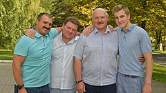 Alexander Lukashenko with his sons