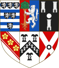 Arms of William Cecil, 2nd Earl of Exeter