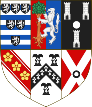 Arms of William Cecil, 2nd Earl of Exeter