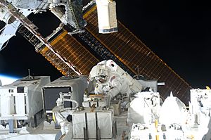 Astronaut Christopher Cassidy during STS-127's third space walk