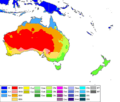 Australia-Oceania Köppen Map