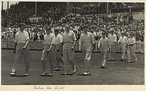 Australian test cricket team in Brisbane, 1928 (6753271703)