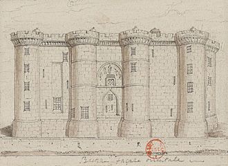Bastille Exterior 1790 or 1791