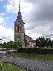 The church of Notre-Dame-de-Druval in Beaufour-Druval