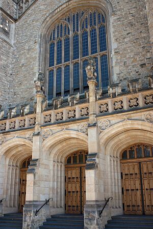 Bonython Hall detail, University of South Australia, North Terrace, Adelaide, South Australia (5103643265)