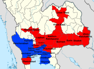 Boworadet Rebellion Map