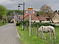 Brie (Aisne) city limit sign