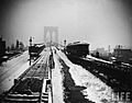 Brooklyn Bridge snowy