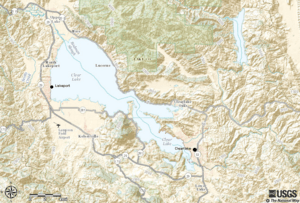 Clear lake usgs national map