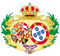 Coat of Arms of Maria Isabel of Portugal, Queen Consort of Spain