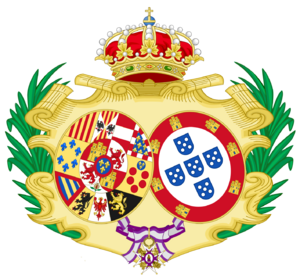 Coat of Arms of Maria Isabel of Portugal, Queen Consort of Spain