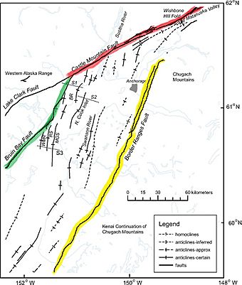 Cook Inlet Major Fault Systems