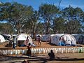 DFID-funded, UNHCR emergency shelter tents, in the IDP camp at Menik Farm, Sri Lanka (3694081492)