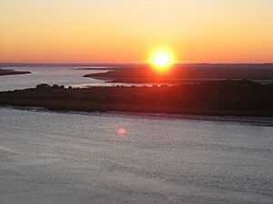 Edisto Island National Scenic Byway - Sunrise from the Crest of McKinley Washington, Jr., Bridge - NARA - 7718267.jpg