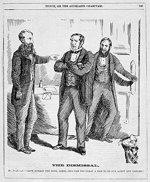 Edward Stafford cartoon - the dismissal
