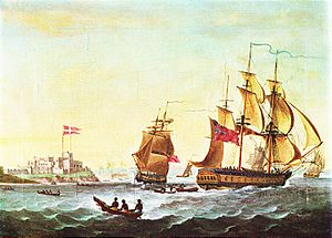 G Webster - Two British Slave-ships at Christiansborg