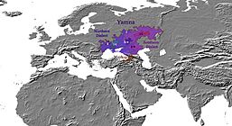 Indo-european language - yamna-culture - 3000 BC - map