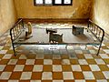 Iron bed in Tuol Sleng prison