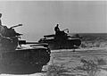 Italian armored vehicles heading to Sidi Barrani