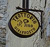 Italian trattoria sign
