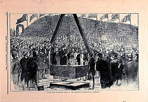 J.R. Ashton - Тhe laying of the Exhibition Building's foundation stone