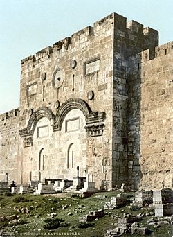Jerusalem Goldenes Tor um 1900