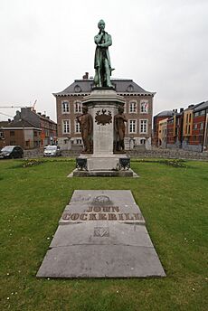 John Cockerill - statue and tomb