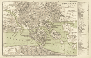 Karte Stockholm MK1888