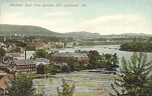 Kennebec River from London Hill, Hallowell, ME
