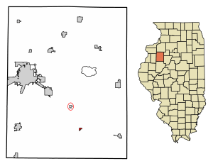 Location of Maquon in Knox County, Illinois