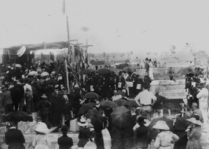Laying the foundation stone for the Masonic Hall Warwick 1886f
