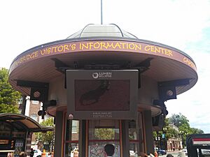 Lumen Eclipse video display, Harvard Square, Cambridge MA