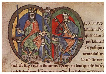 Malcolm IV, King of Scotland, charter to Kelso Abbey, 1159, initial
