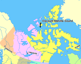 Map indicating Viscount Melville Sound, Nunavut, Canada.png