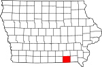 State map highlighting Davis County
