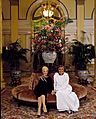 Mary Martin and Carol Channing at the Willard Hotel13357v