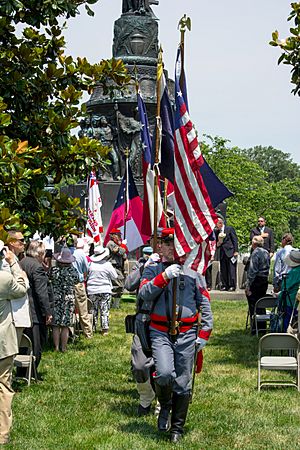 Maryland Sons of Confederate Veterans color guard 04 - Confederate Memorial Day - Arlington National Cemetery - 2014