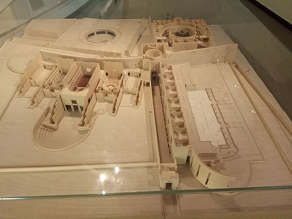 Model of Israel supreme court building