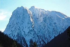 Mount Index in winter white