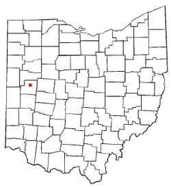 Location of Anna, Ohio