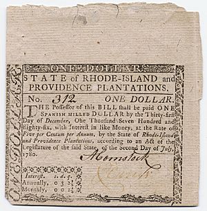 One Dollar State of Rhode Island and Providence Plantations