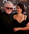 Pedro Almodóvar and Penélope Cruz at Premios Goya 2017 1 (cropped)
