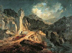 Phaëton in a Thunderstorm -- Julius Caesar Ibbetson