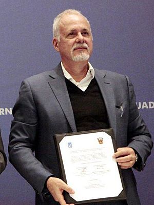 Raúl Padilla López en la clausura de la Feria Internacional del Libro 2017
