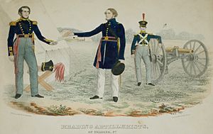 Reading Artillerists, Albert Newsam for P.S. Duval, Philadelphia, Dec 1841, pubdom
