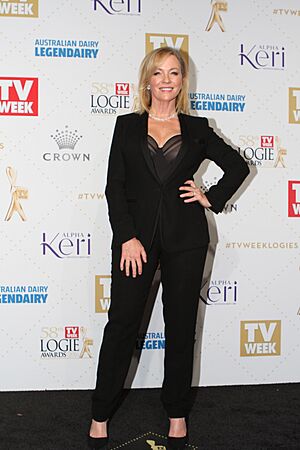 Rebecca Gibney arrives at the 58th Annual Logie Awards at Crown Palladium (26836426951).jpg