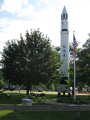 Redstone missile on the Common